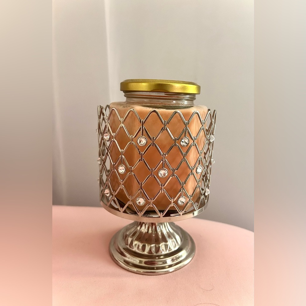 Bath & Body Works Wired Gemstone Pedestal Large 3 Wick Candle Holder